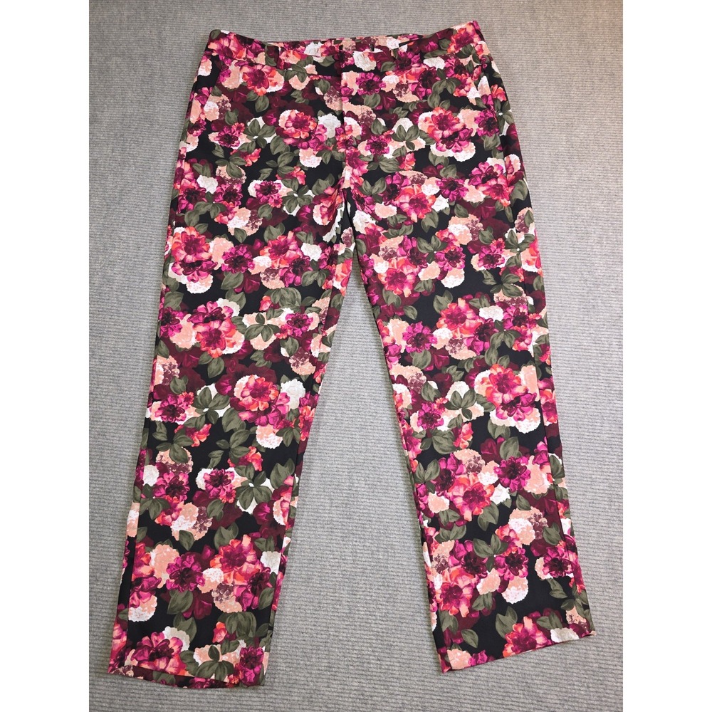 Banana Republic Avery Women's Floral Crop Pants Size M/L Measures 37x 26.5